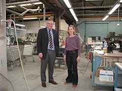 Herv� Jamar et Nathalie Landauer chez R�sitec