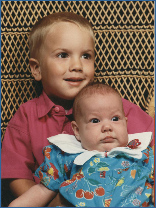 Quentin et B�n�dict, mai 1991
